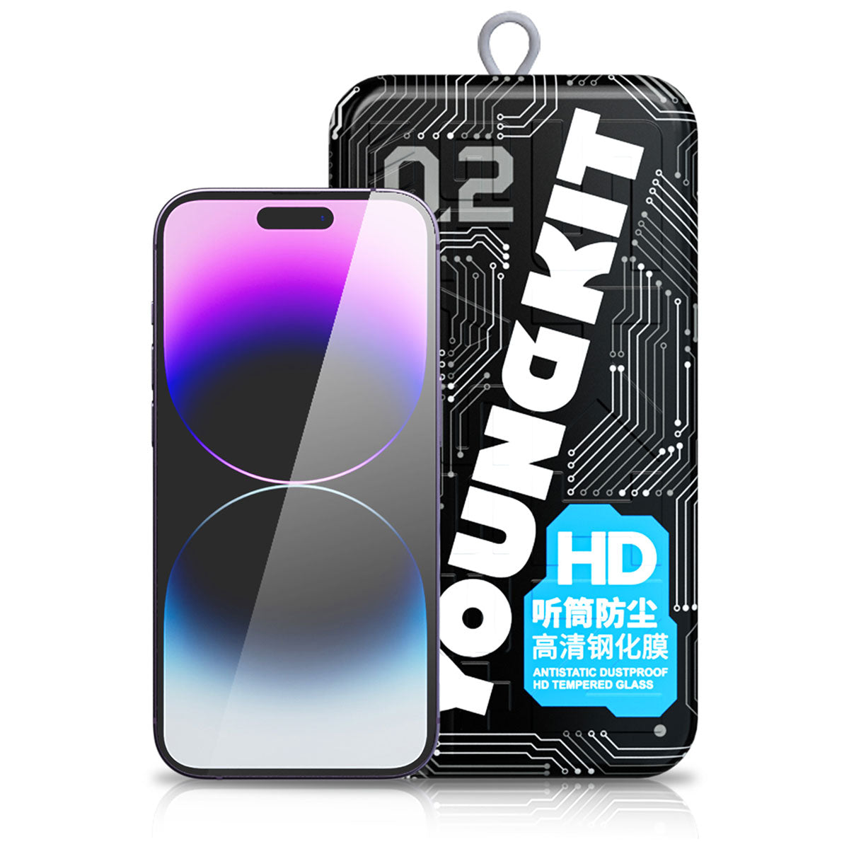 Youngkit iPhone 14 Pro Max Antistatik Ve Antidust Kolay Uygulama Aparatlı Cam Ekran Koruyucu - 1 Youngkit iPhone 14 Pro Max Antistatik Ve Antidust Kolay Uygulama Aparatlı Cam Ekran Koruyucu - 1